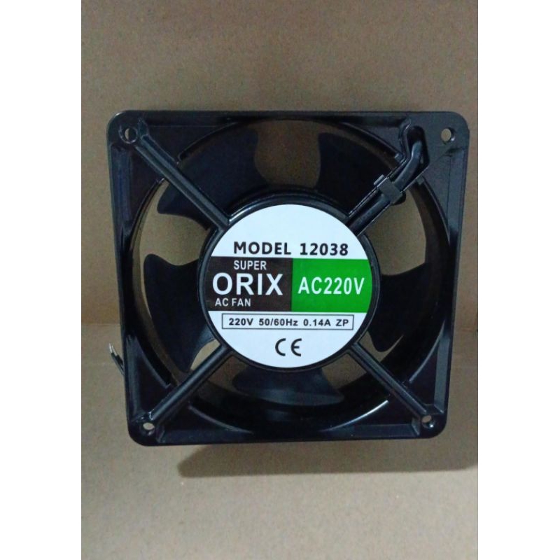 9160 fan kipas super orix ac fan ac220v 220v 220volt 12038 12cm 12 cm 12x12