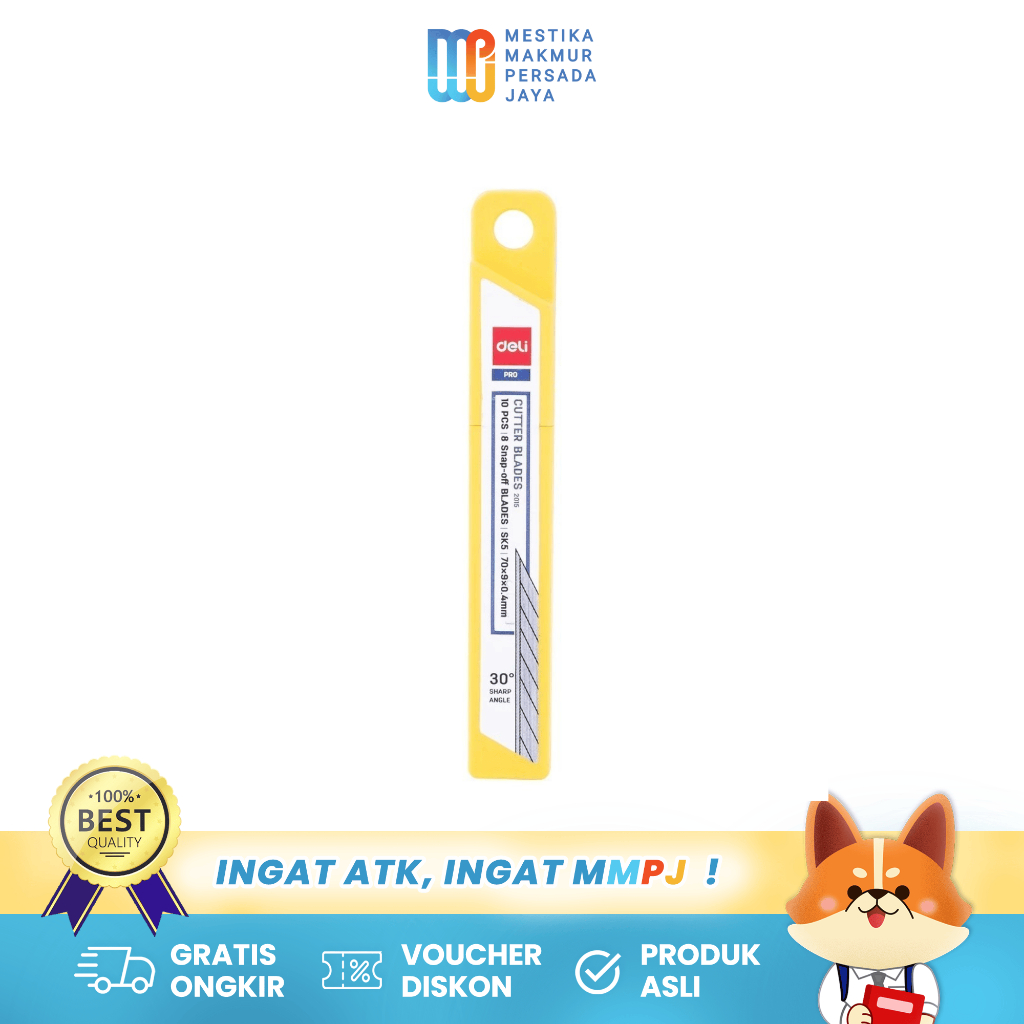 

Deli Isi Cutter Tajam - Refill Pisau Cutter Kuat Anti Karat & Tahan Lama E2015