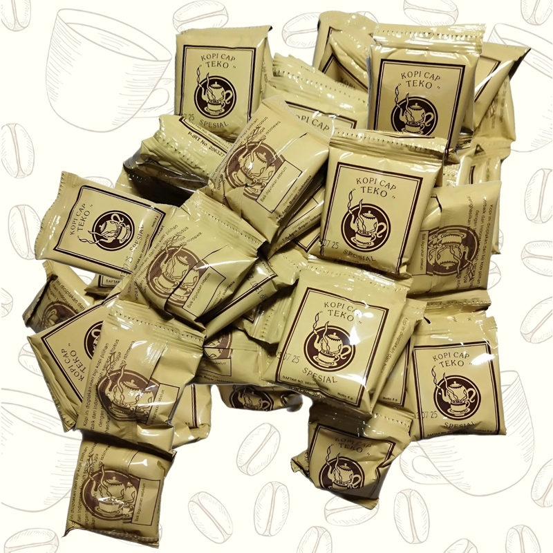 

Ay00! Kopi Cap Teko Agus Khas Bogor Spesial Plastik Mini Mesin 30 Sachet X 8 Gram Tanpa Gula Giling