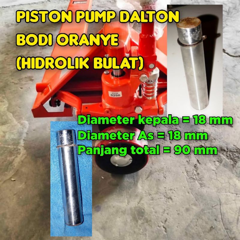 Piston Pump Plunger untuk Hand Pallet Dalton Oranye