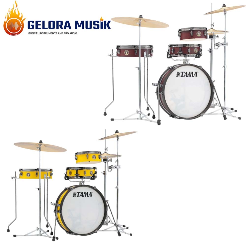 Drum Set Tama Club-JAM Mini Limited Pancake Kit LJK49PBN w/Black Nickel Hardware