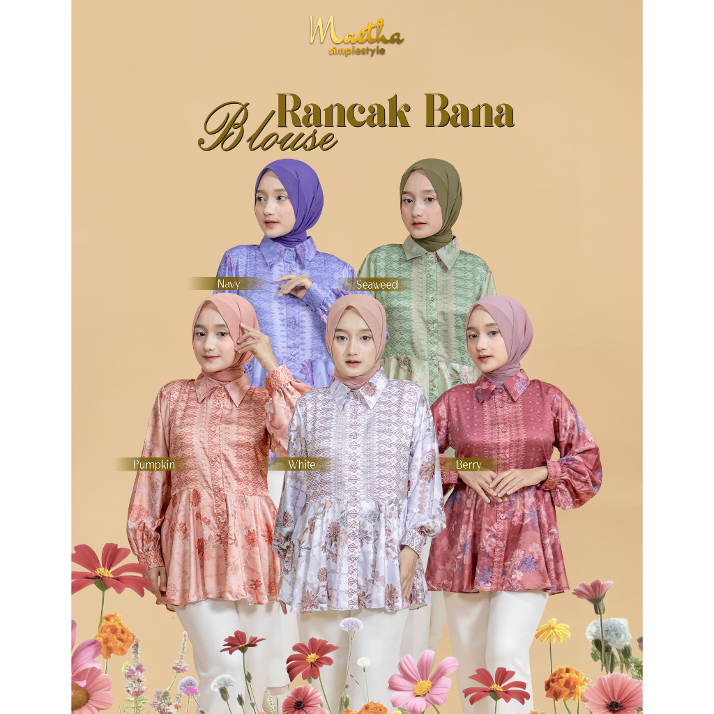 Rancak Bana Blouse Atasan Muslim Maetha