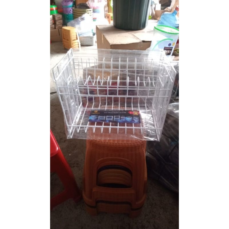 rak piring susun 2 besi putih/rak piring wastafel/rak piring besi/rak piring kawat 2 susun/rak pirin