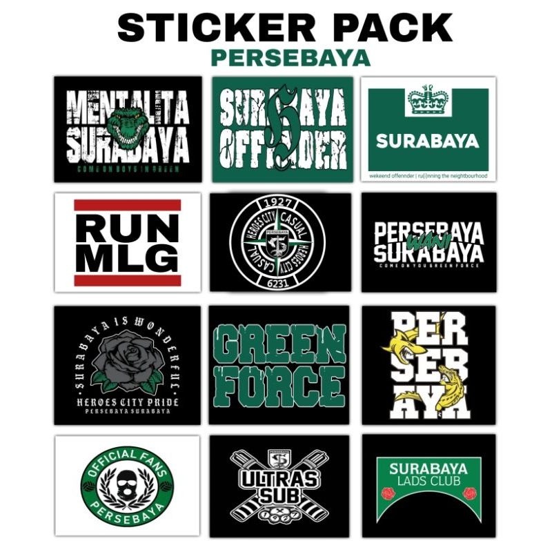 

STIKER PACK PERSEBAYA MURAH / STIKER CASUAL PERSEBAYA