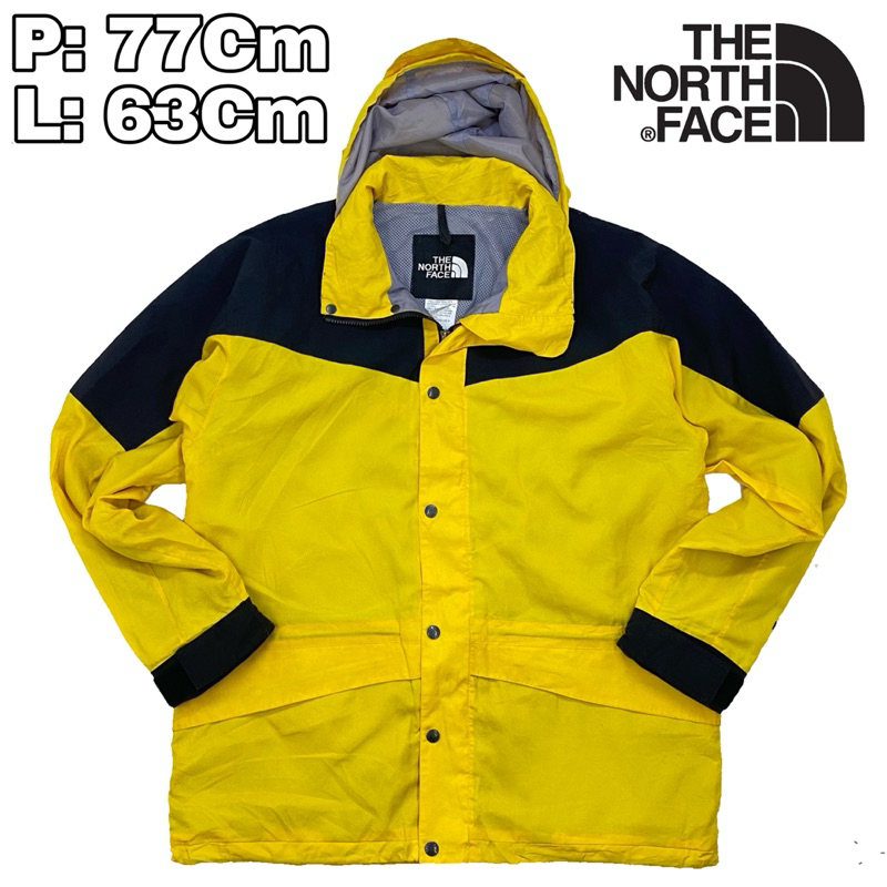 J147 Jacket Outdoor TNF The North Face Hydroseal Yellow  Jaket Windbreker Vintage Packable Pocket Or