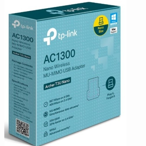 Tp-Link Archer T3U Nano AC1300 Nano Wireless MU-MIMO USB Adapter