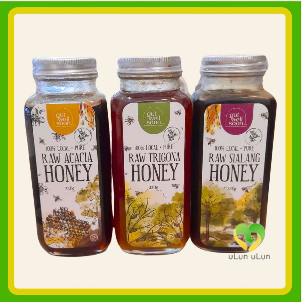 

Raw Acacia/Trigona/Sialang Honey Gut Well Soon 330gr l Madu Mentah Gutwellsoon - Ulun Ulun