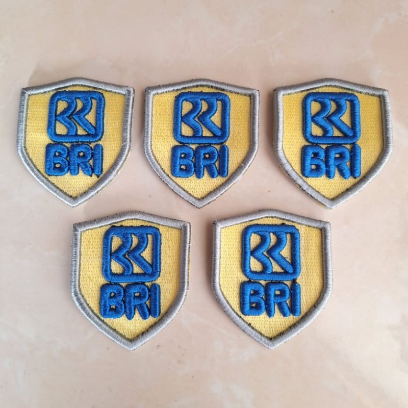 Bordir Logo BRI Timbul 3D Badge Logo BRI