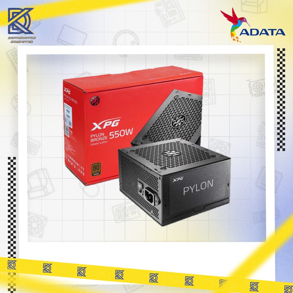 ADATA PSU PYLON 550 - 550W 80+ Bronze | Power Supply Pylon550B-BKCEU