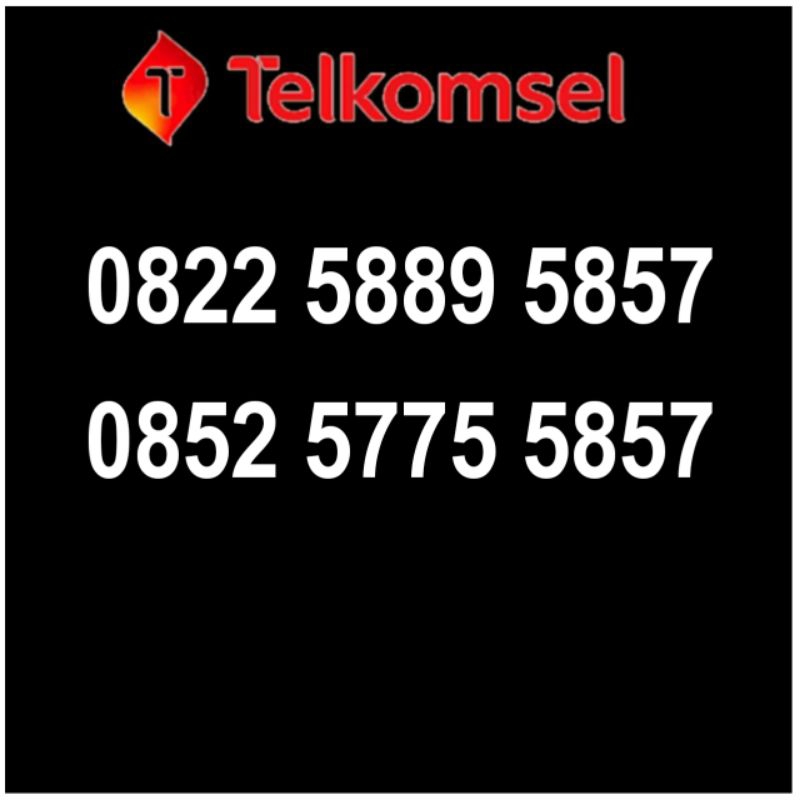 telkomsel nomer cantik kartu as combo sakti seri 5758 5857
