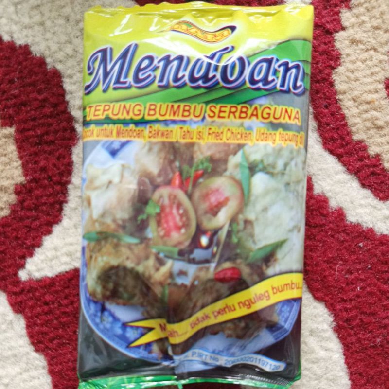 

TEPUNG MENDOAN, TEPUNG BUMBU SERBAGUNA 1 Pack isi 12 Pcs @ 60 gr