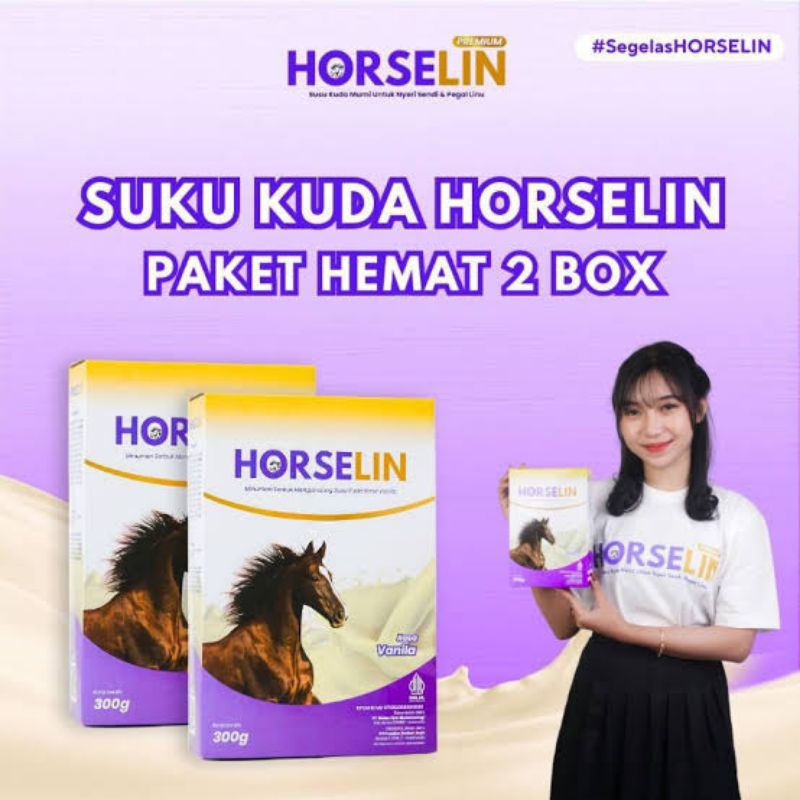 

2 BOX HORSELIN 600gram Susu Kuda Premium