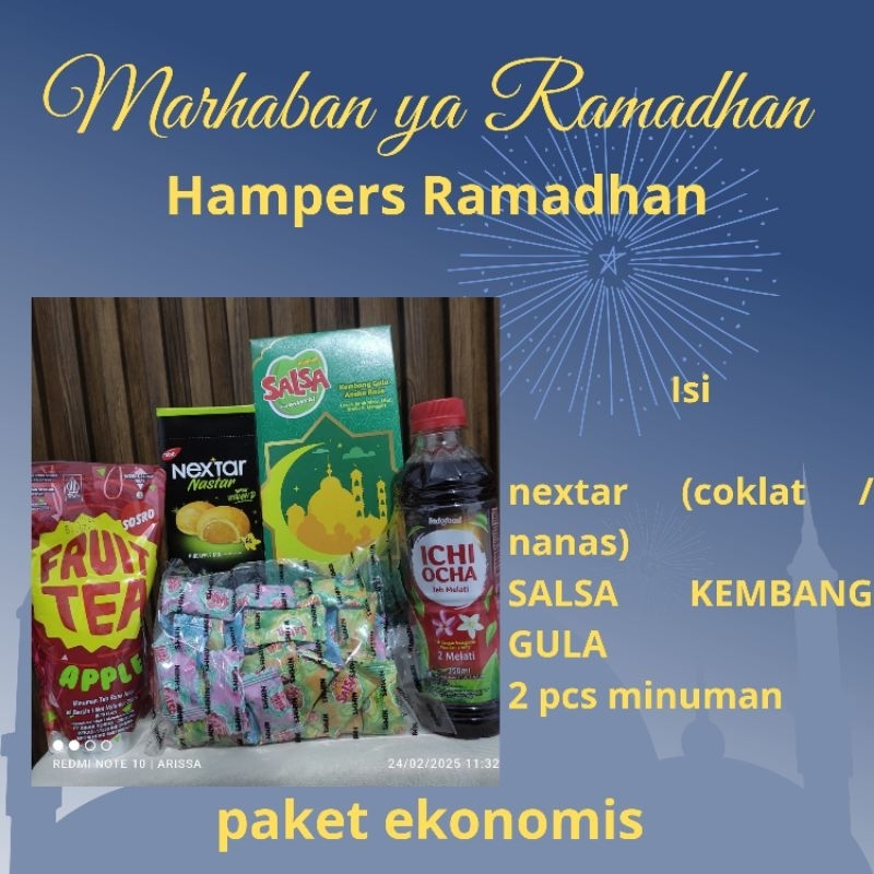 

hampers ramadhan hemat free packing parsel + free 1 amplop