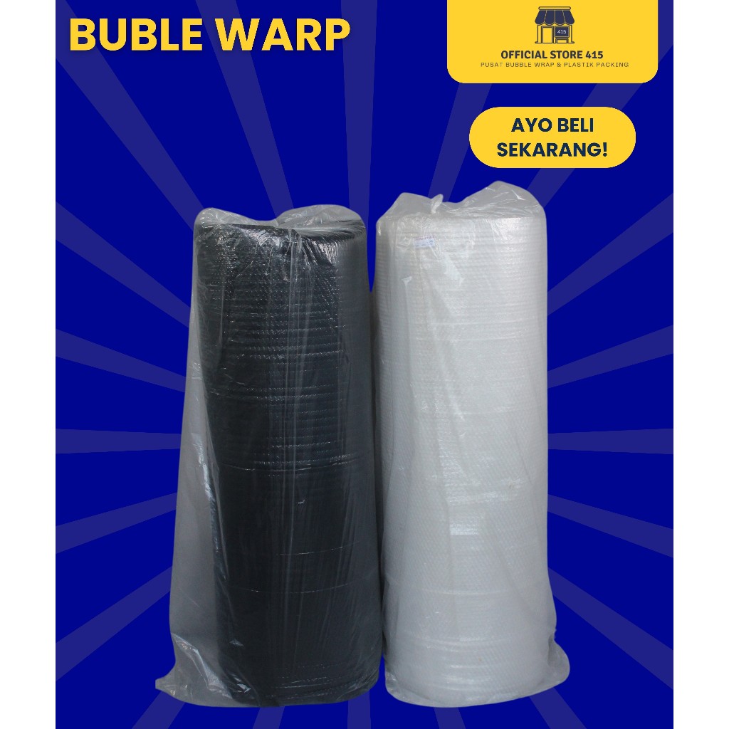 

Bubble Wrap Merk PATUMA Hitam dan Putih Roll 125cm x 50m