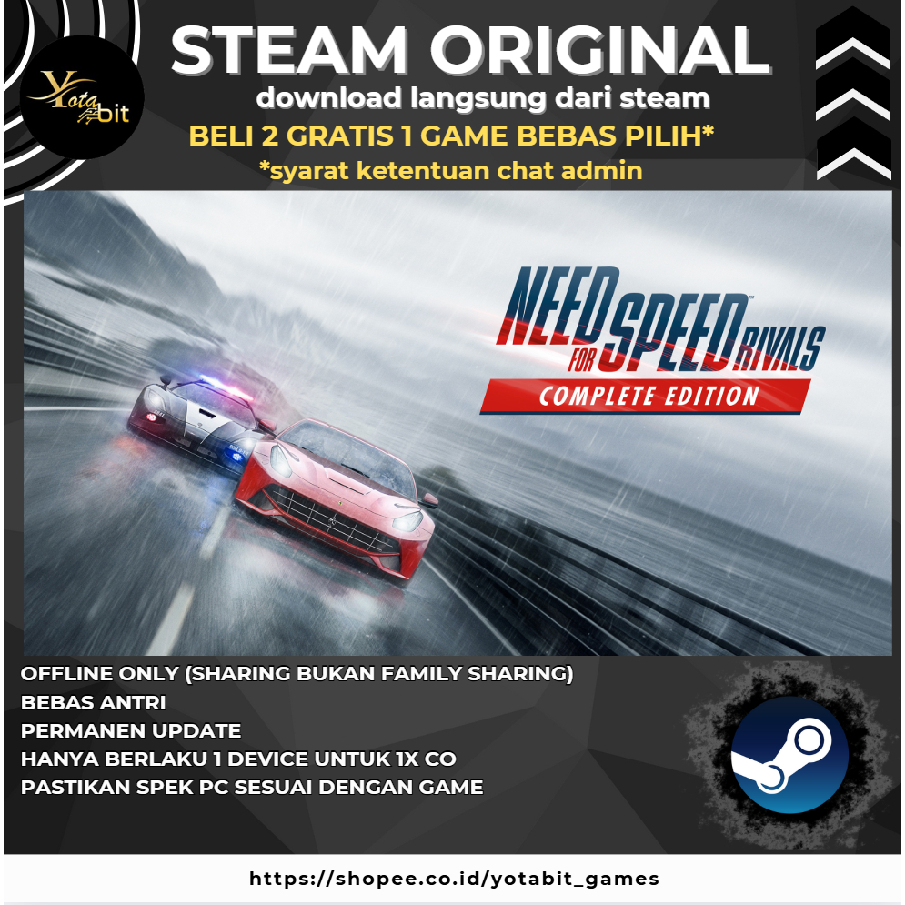 Need for Speed Rivals: Complete Edition PC Sharing Original Offline