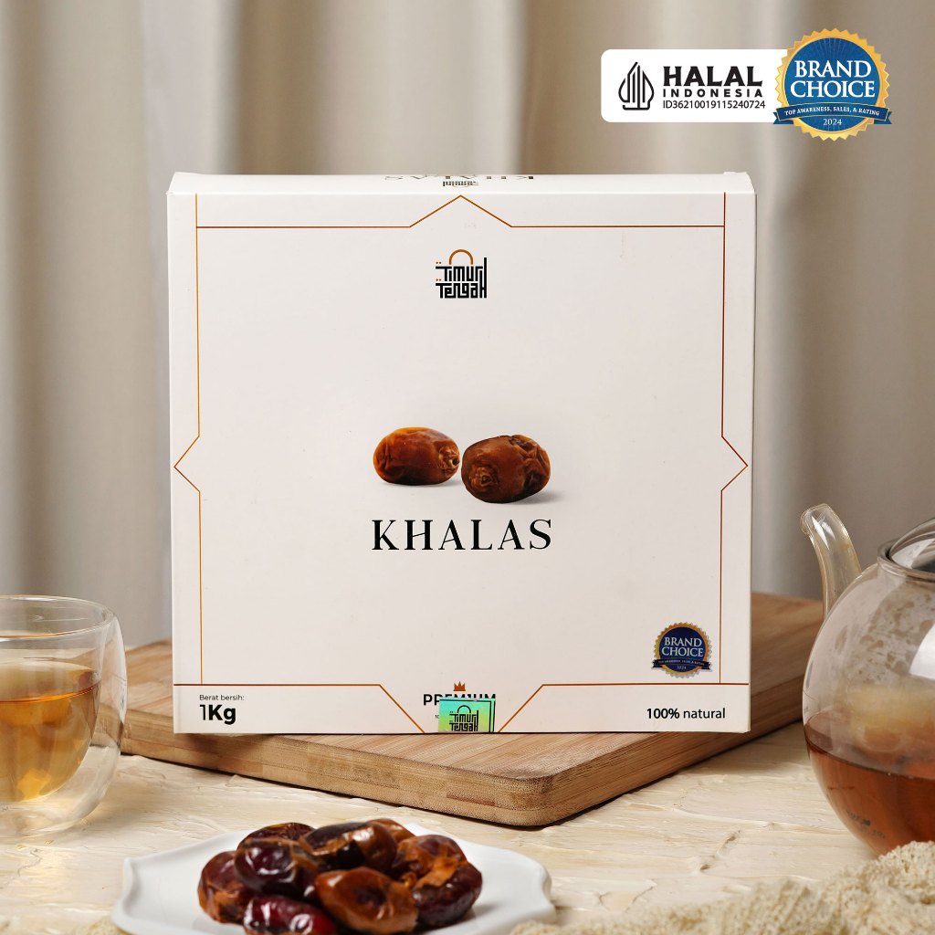 

Timur Tengah Kurma Khalas 1Kg Premium Original High Quality