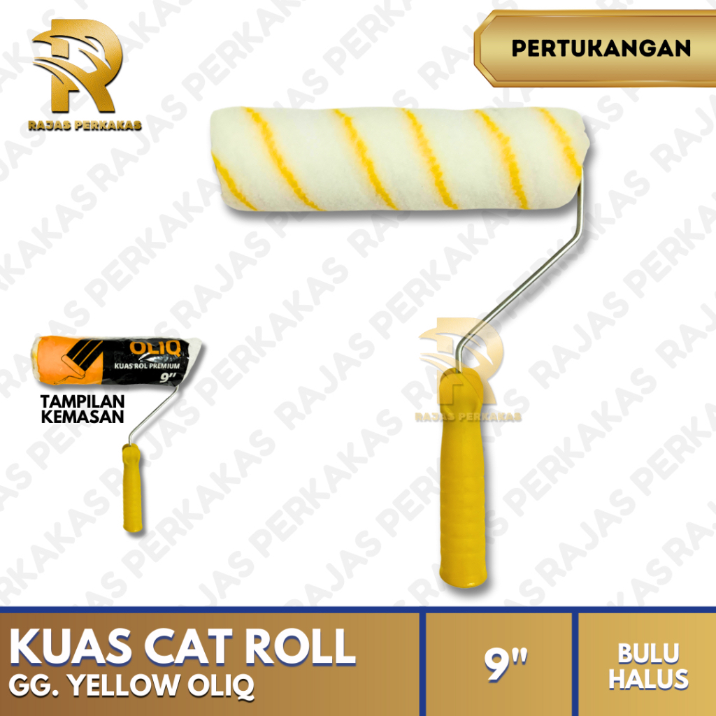 KUAS ROL CAT TEMBOK 9” OLIQ / ROLLER CAT / PAINT ROLLER / KUAS CAT ROLL