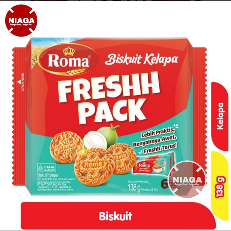 

Roma Biskuit Kelapa Fresh Pack 138 g