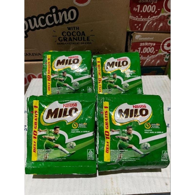 

Nestle Milo Active-Go Vitamin dan 3 Mineral [1 renceng 10 pcs]