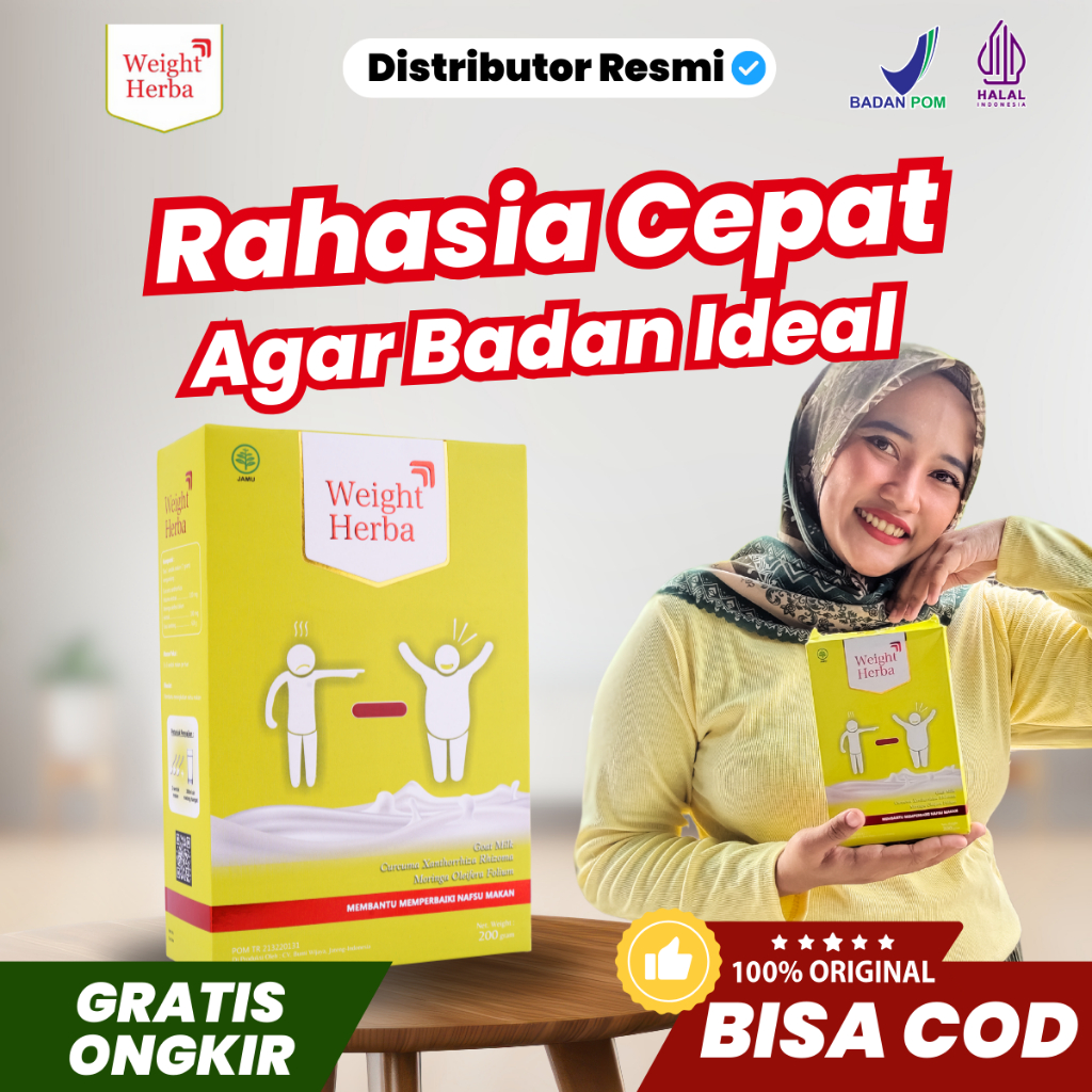 

Weight Herba Original Rahasia Cepat Agar Badan Ideal Susu Kambing Etawa Halal BPOM Gratis Ongkir COD