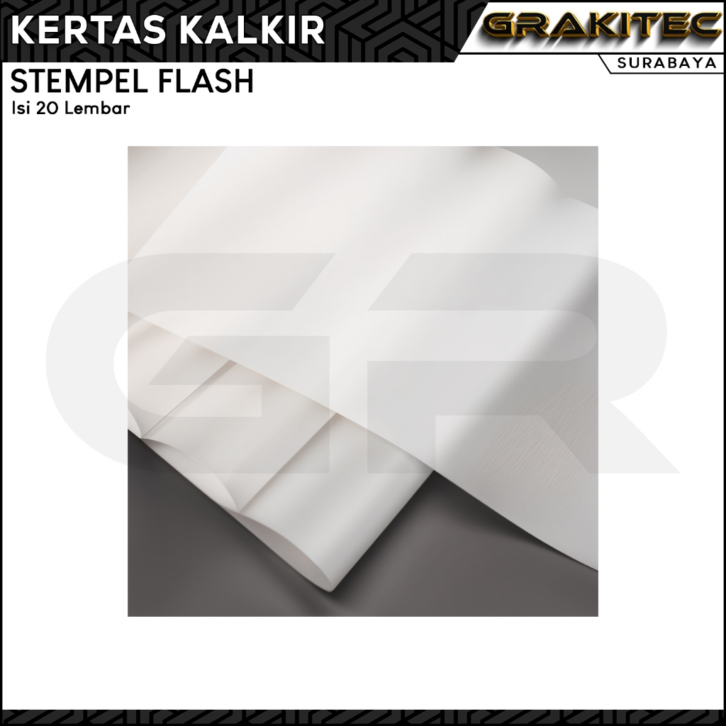 

Kertas Kalkir / Tracing Paper Ukuran A4 73 Gsm ( Isi 20L) & Mica Stempel Fullmark ( Isi 10L )