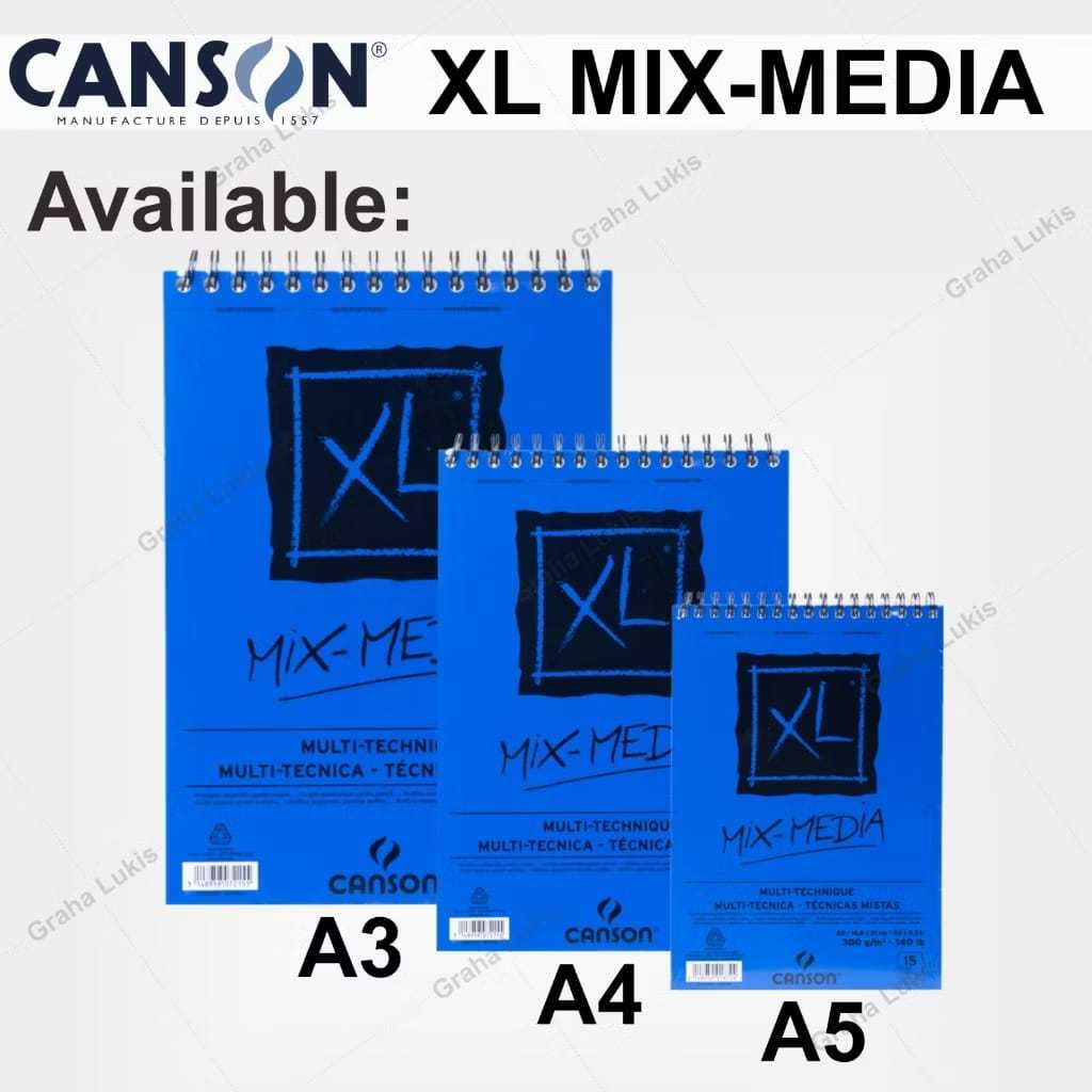 

GRAMEDIA KARAWACI - MNH - CANSON XL MIX MEDIA A5 300 GRAM