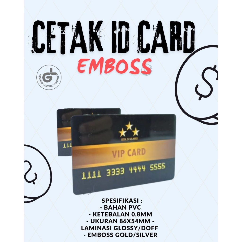 

Cetak Kartu Emboss Cetak IDcard Emboss HURUF TIMBUL member card emboss