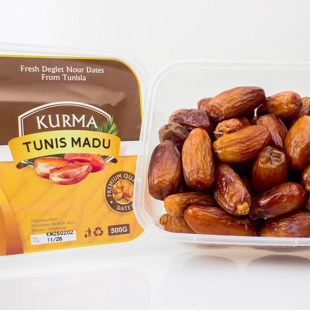 

Kurma Tunis Madu TUNISIA Tanpa Tangkai 500 GR Fresh Deglet Nour Dates From Tunisia