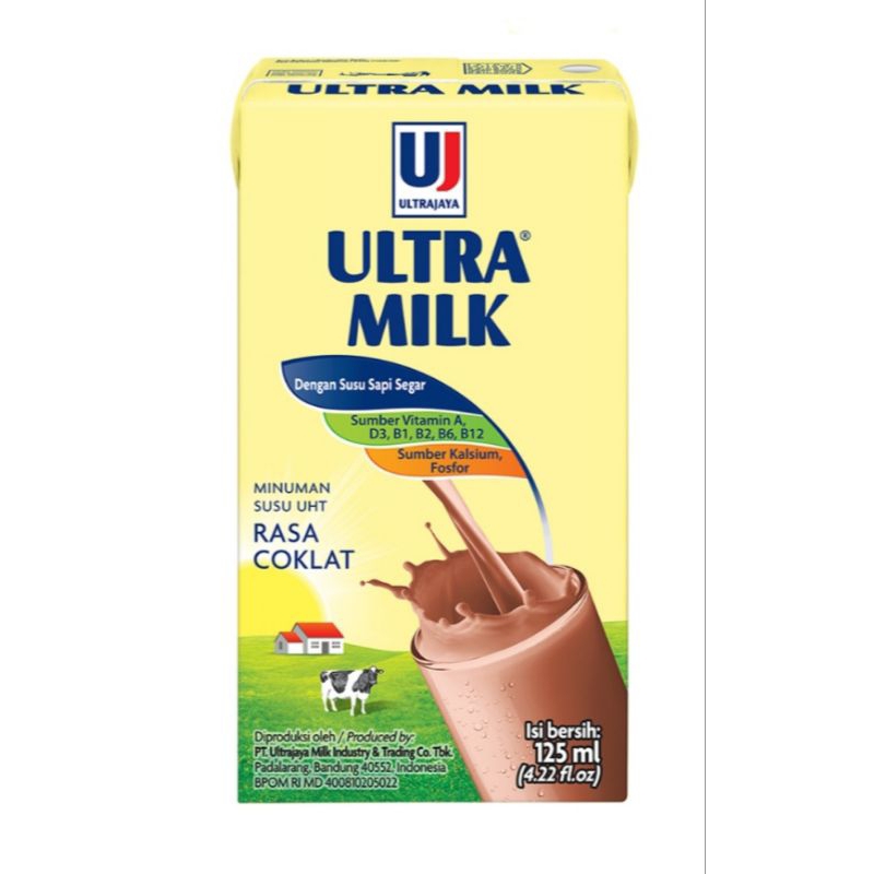 

Ultra Milk Susu UHT Coklat Kotak 125 ml