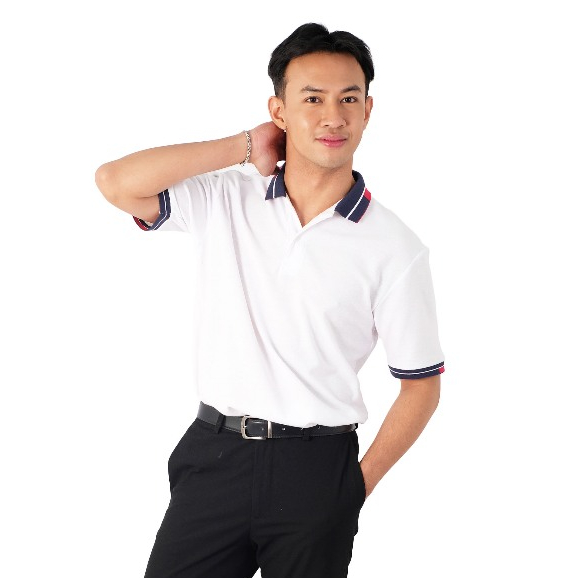 POSHBOY Polo Shirt Pria Warna Merah - Kaos Polo Pria Lengan Pendek Bahan Premium Original Queens
