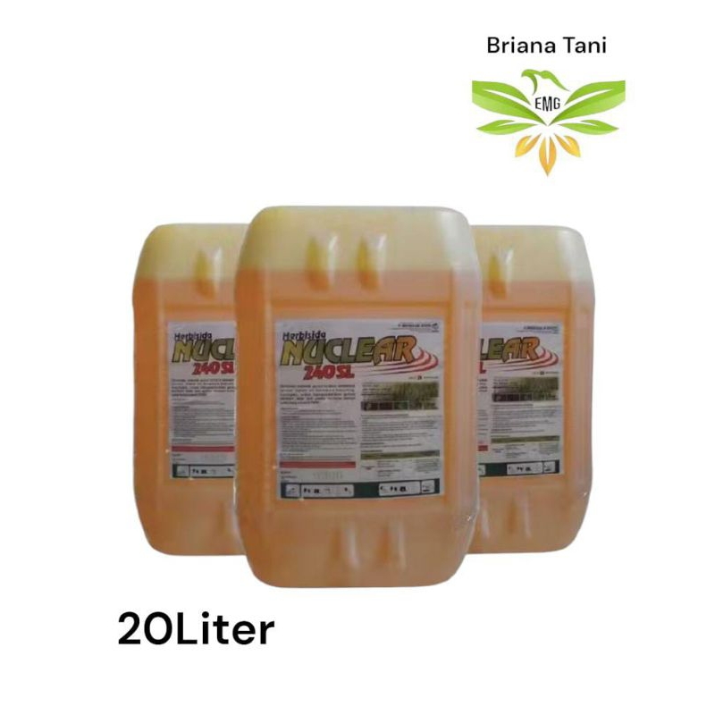 NuClear 240SL 20 Liter Aktifisopropil amina glifosat (setara dengan glifosat: 178 g/l) : 240 g/l Her