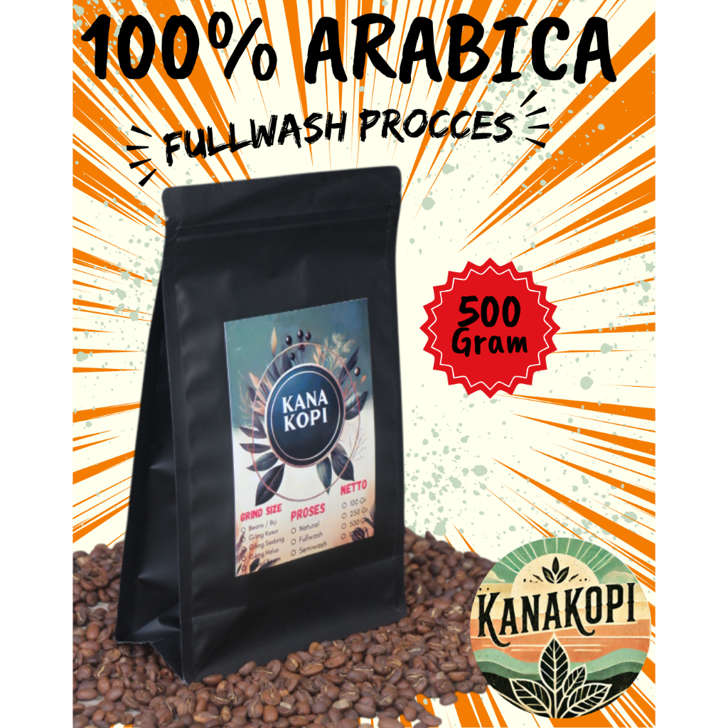 

Kanakopi 100% Biji Kopi Bubuk Arabica Pangalengan, Ciwidey, Kamojang Fullwash Kwalitas Premium