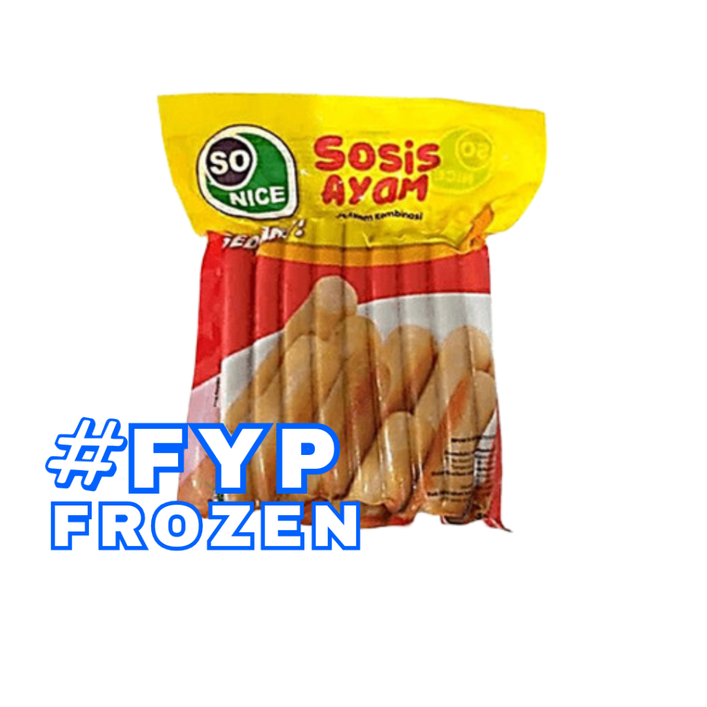 

SO NICE SOSIS AYAM SEDAP 500GR / SOSIS AYAM FROZEN FOOD