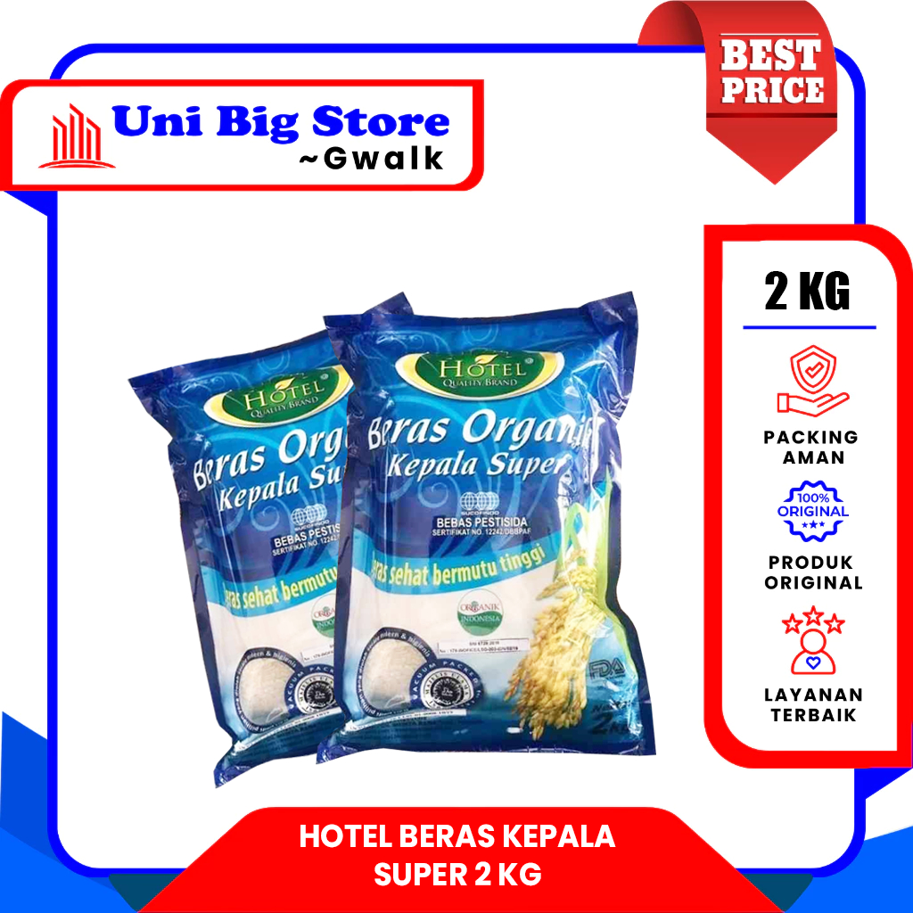 

HOTEL BERAS ORGANIK KEPALA SUPER - 2 kg