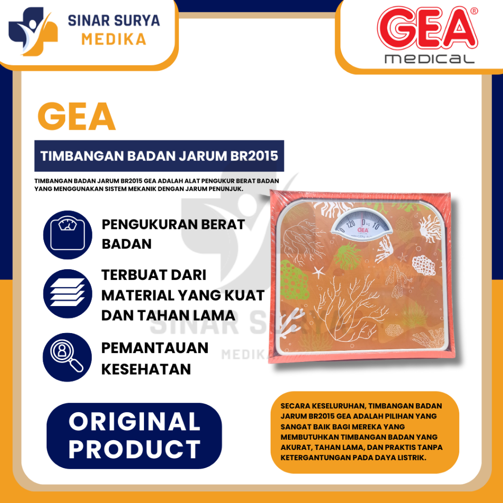 GEA Timbangan Badan Analog BR2015 / Timbangan Badan