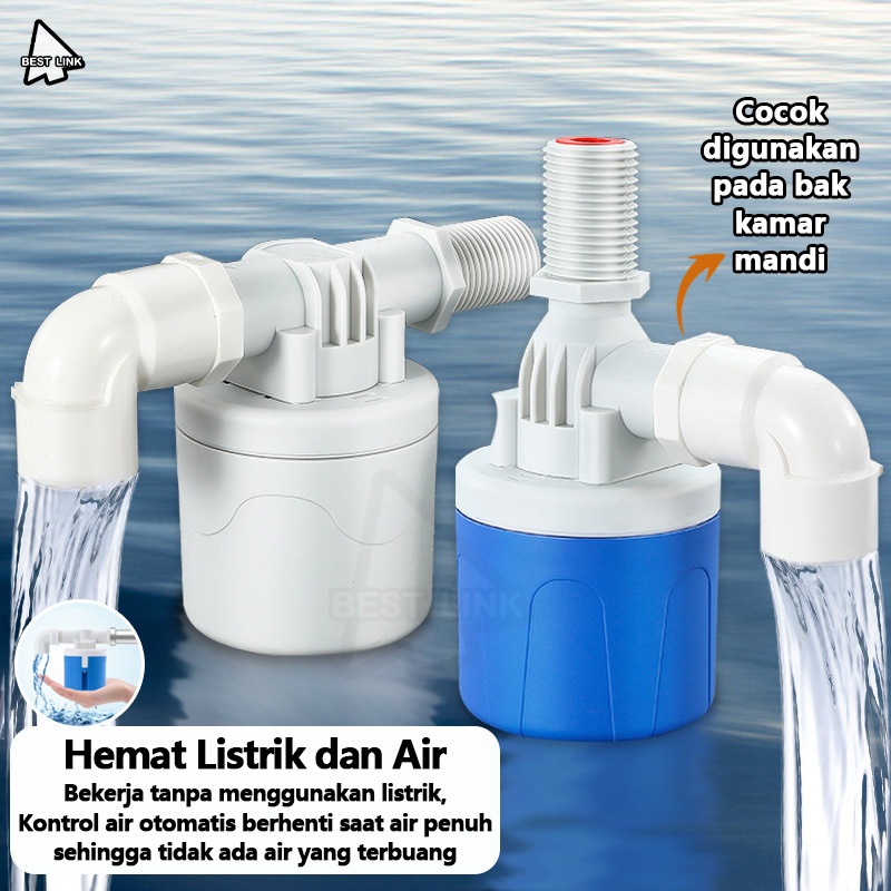 Pelampung Otomatis Tandon Air /Bak Mandi Otomatis 1/2,3/4 inch Sensor Keran Tandon Air Pelampung Tor