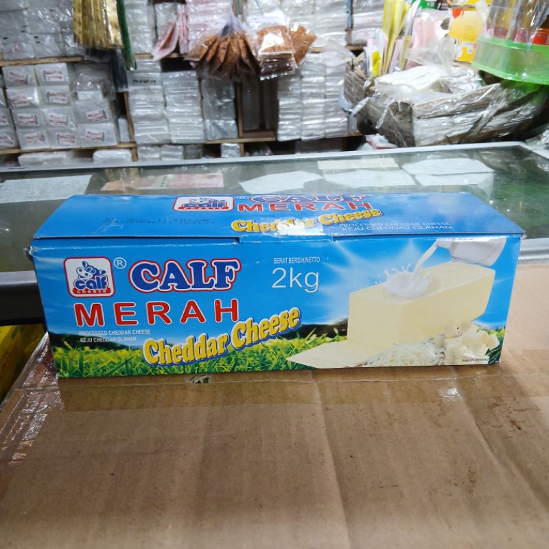 

Keju Calf Merah Cheddar Cheese 2 Kg