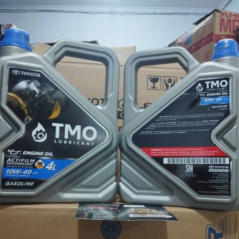 oli TMO bensin 10W-40 4 liter kemasan NEW (galon)