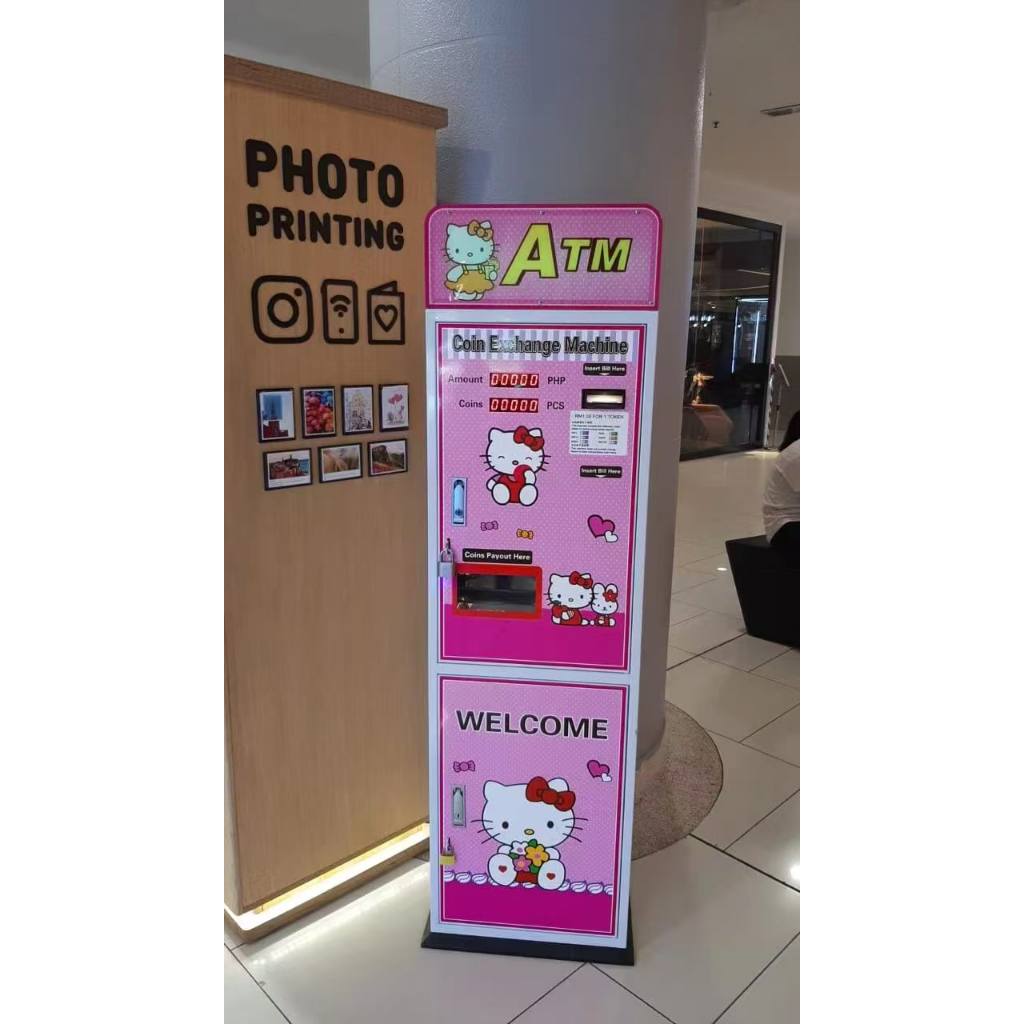 Mesin penjual koin, mesin penukaran koin swalayan, mesin penukaran koin, mesin permainan penjualan k