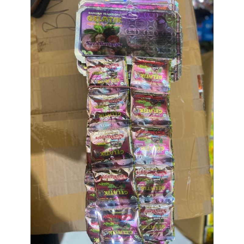 

GELATIK SARI MANGGIS ORI RENCENG ISI 20 SACHET