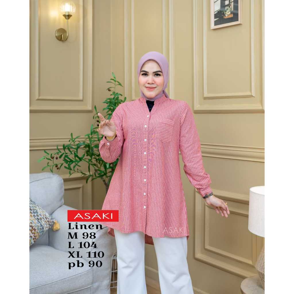 Tunik By Asaki Pakaian Wanita Muslim Terkini Bahan Adem dan Elegant