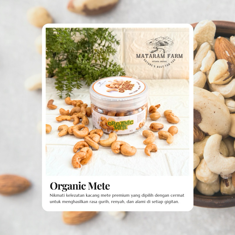 

Organic Roasted Cashew Mete 120 gram