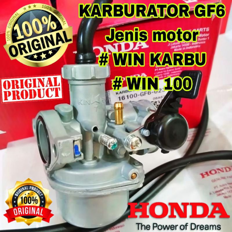 GF6 KARBURATOR ori ASLI GF6 HONDA WIN LAMA/WIN OLD/WIN 100/ WIN KARBU asli karbu karburator win 100 