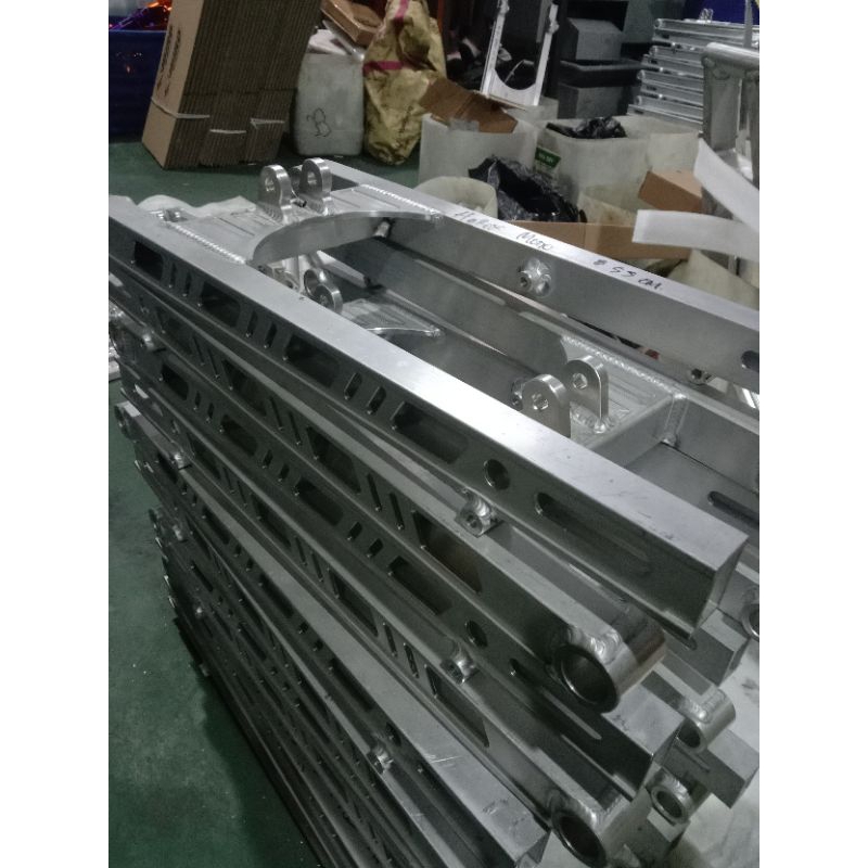 SWING ARM Herex, Tiger,GL,MP Panjang 50cm,55cm double shock/mono shock full CNC alumunium by Amorex 