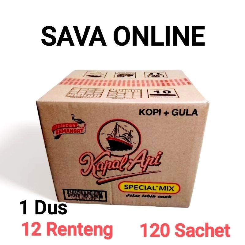 

Kopi Kapal Api Spesial Mix 1 Dus 12 Renteng (120 Sachet)