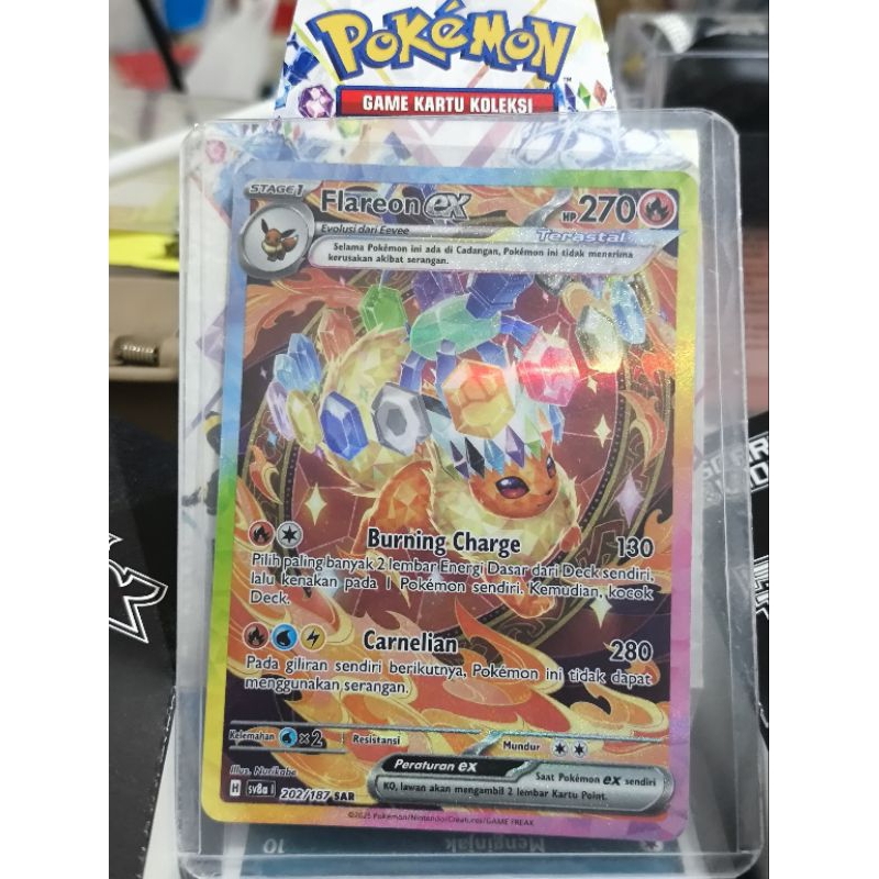 Kartu Pokemon Flareon EX (SAR)