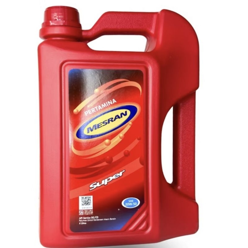 Oli pertamina mesran super 4 liter sae 20w-40