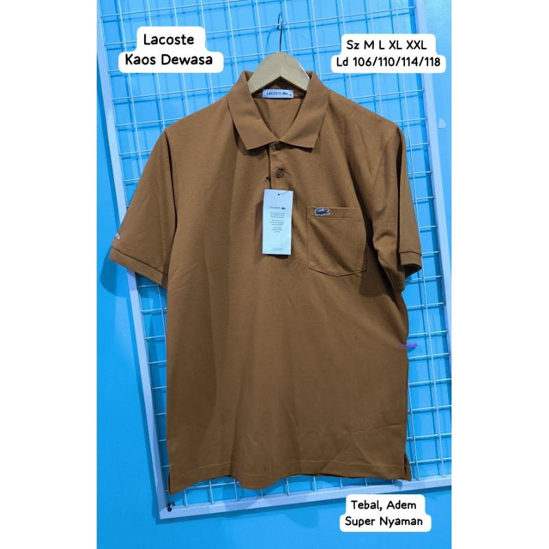 Kaos Kerah Pria Dewasa Original Brand Lacoste