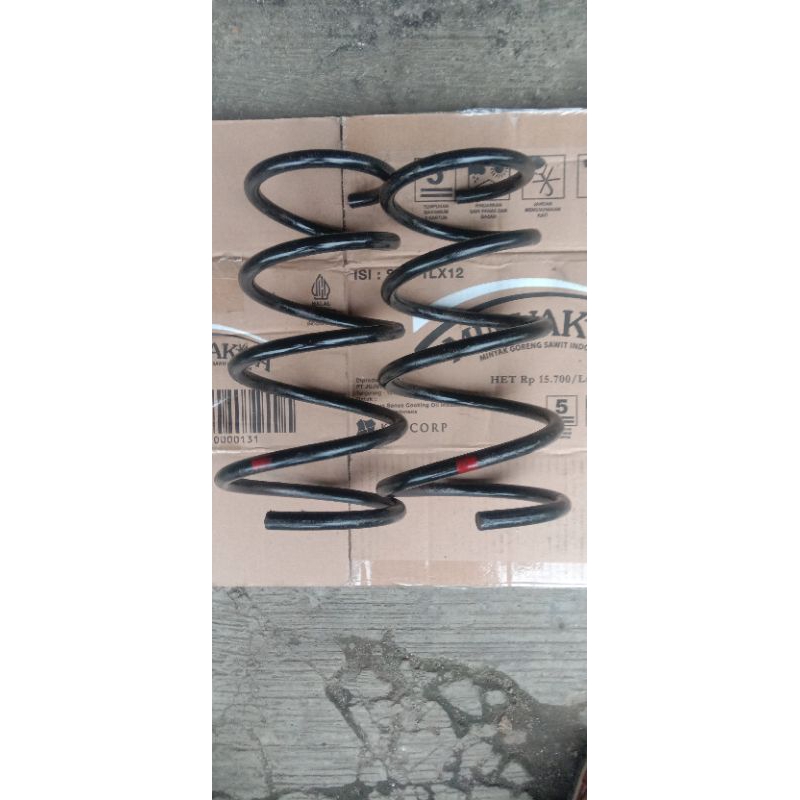 COIL SPRING PER KIONG DEPAN AVANZA XENIA 2004-20011 2PC ORIGINAL SECOND COPOTAN