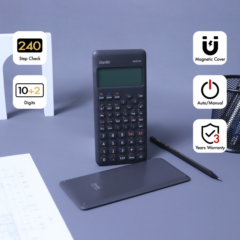 

[ONE's Stationery] Bantex Kalkulator Ilmiah / Scientific Calculator 240 Fungsi Untuk Sekolah dan Kantor BD82MS